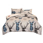 Christmas Pattern Quilt Duvet Doona Cover Set Single Double Queen King Size Bedding Set
