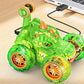 Remote Control Car 360-degree Rotating 4WD RC Stunt Twist Cars LED Lights
