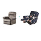 4 Pieces Set Printed Recliner Chair Cover