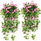 2Pcs Artificial Morning Glory Vine Hanging Plant for Wall Decor