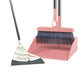 3Pcs Set of Plastic Broom with Foldable Standing Dustpan and Scraper Broom