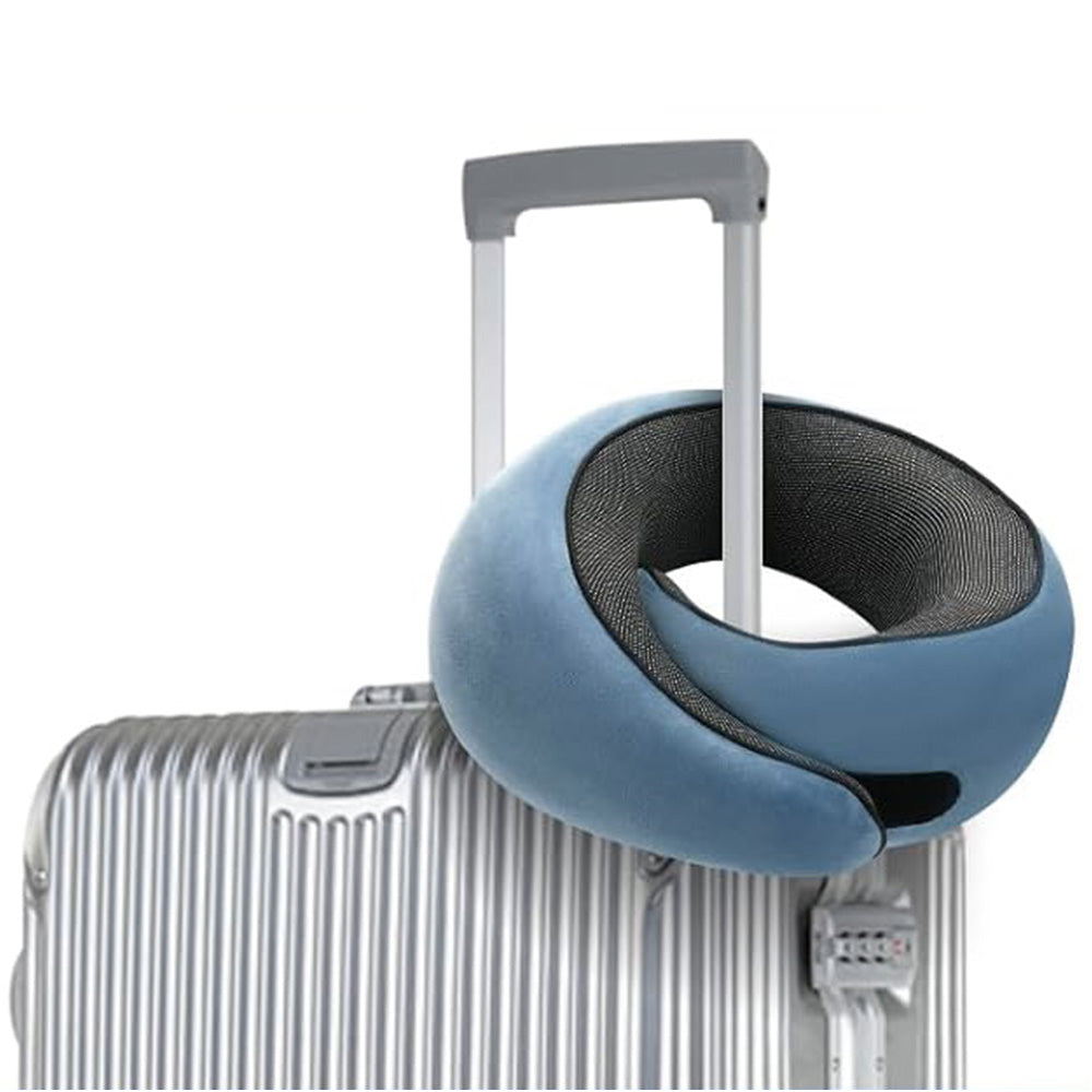 Memory Foam Travel Neck Pillow for Airplane Cars Home Comfort Support