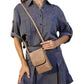 PU Leather Women Crossbody Bag Adjustable Strap Small Cell Phone Purse