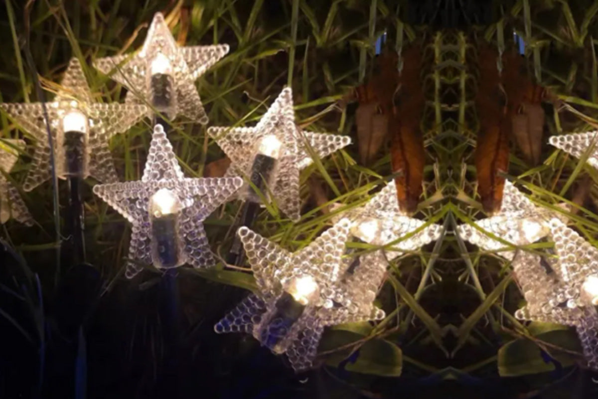 Outdoor Solar String Flower Lights Fairy Lights for Garden and Christmas Decoration