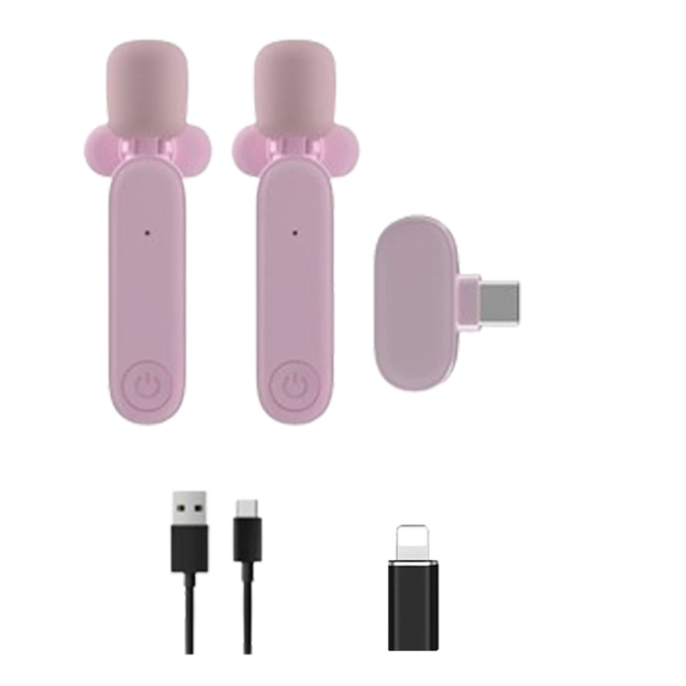 2.4G Wireless Lavalier Microphone Mic For Android iPhone iPad