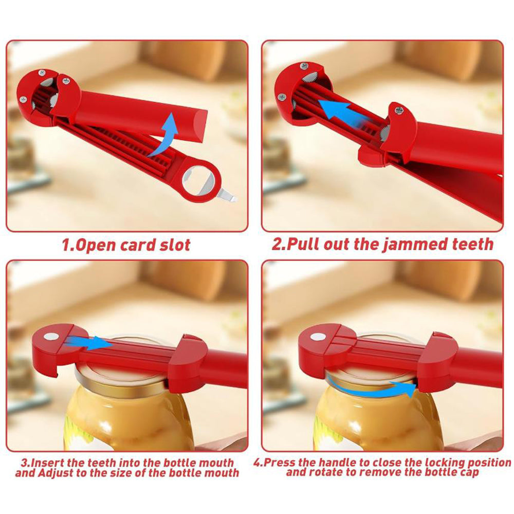 Magnetic Wall Mounted Multifunctional Adjustable Bottle Lid Opener
