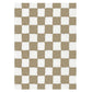 Soft Plush Shaggy Rug Checkered Thickened Non Slip Carpet for Living Room Bedroom