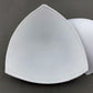 4 Pairs Triangle Replacement Foam Bra Pad Inserts for Sports Bras-White