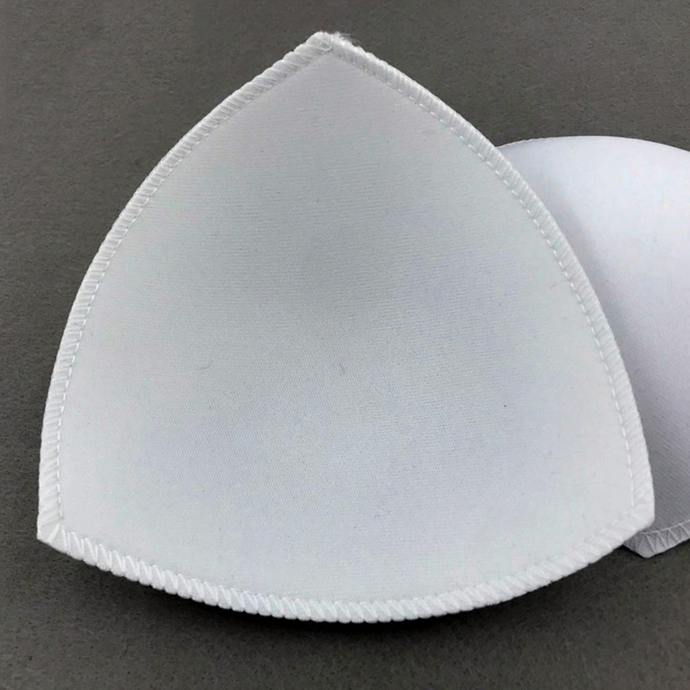4 Pairs Triangle Replacement Foam Bra Pad Inserts for Sports Bras-White