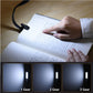 LED Book Reading Light Lamp USB Rechargeable Flexible Clip On Bed Desk Table