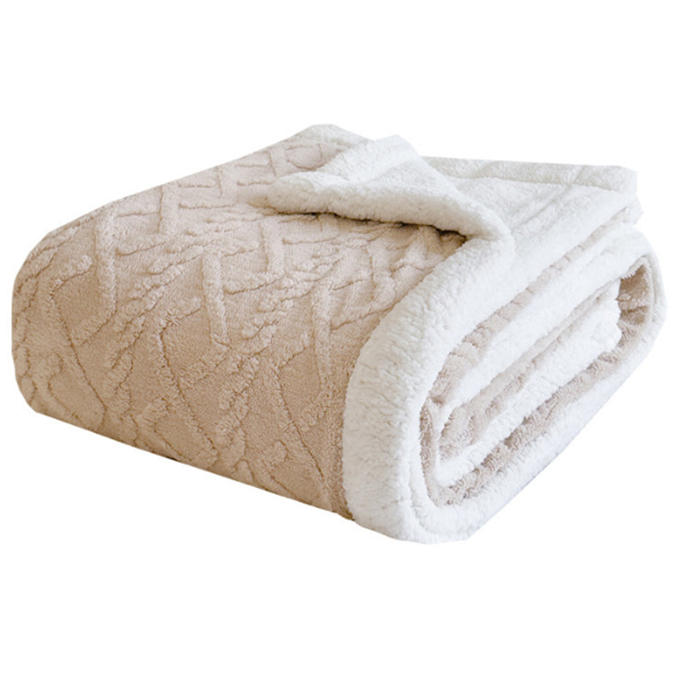150X200cm Reversible Artificial Plush Blanket