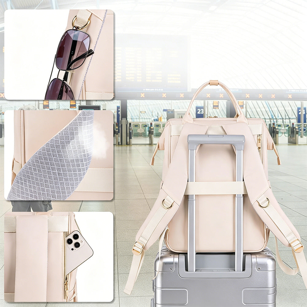 2-in-1 Lunch Backpack For Women Laptop Backpacks Travel Backpacks