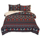 Christmas Pattern Quilt Duvet Doona Cover Set Single Double Queen King Size Bedding Set