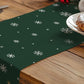 Christmas Table Runner Xmas Trees Tablecloth Cover For Kitchen Dinner Party