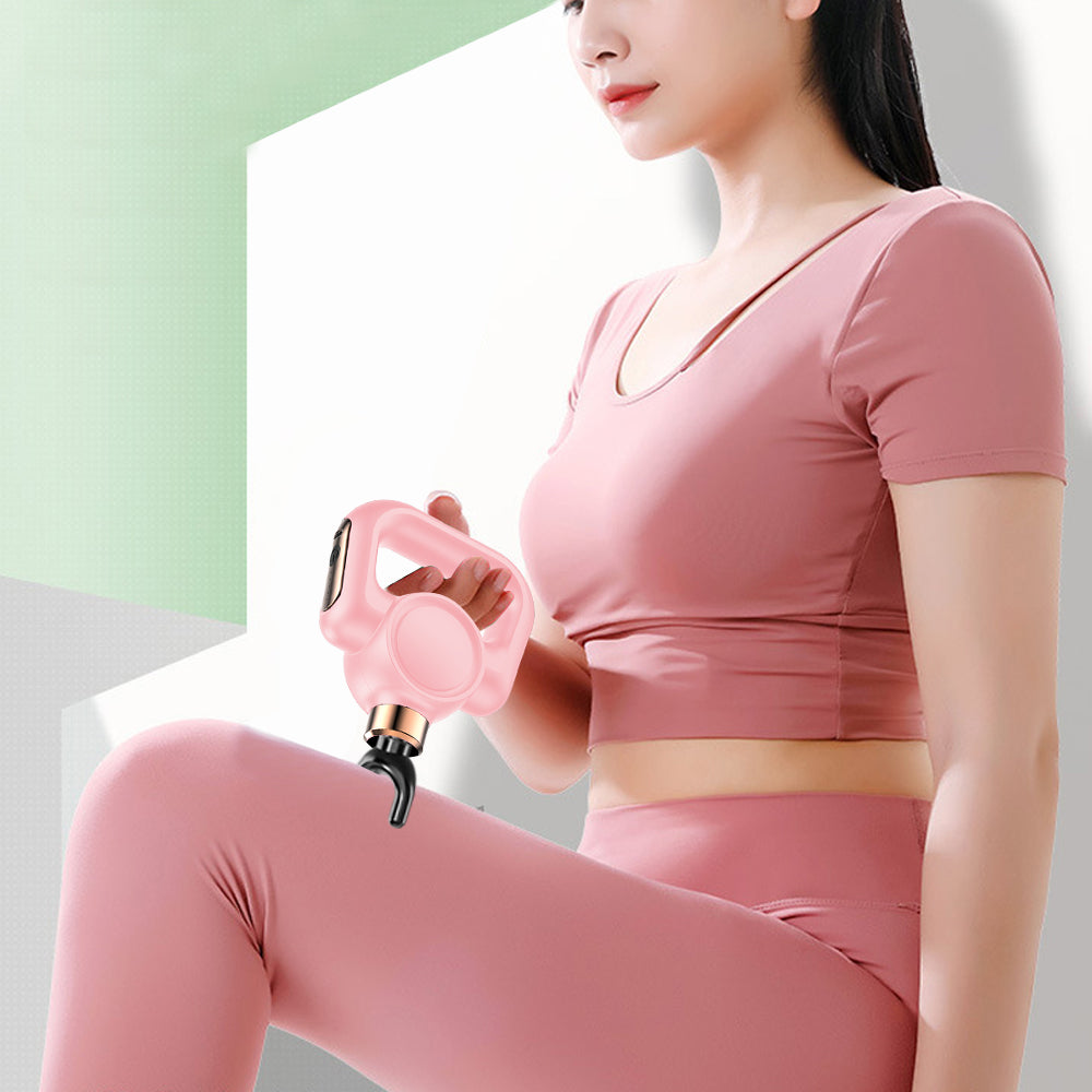 Handheld Muscle Massage Gun with Massage Belt and 4 Massage Heads