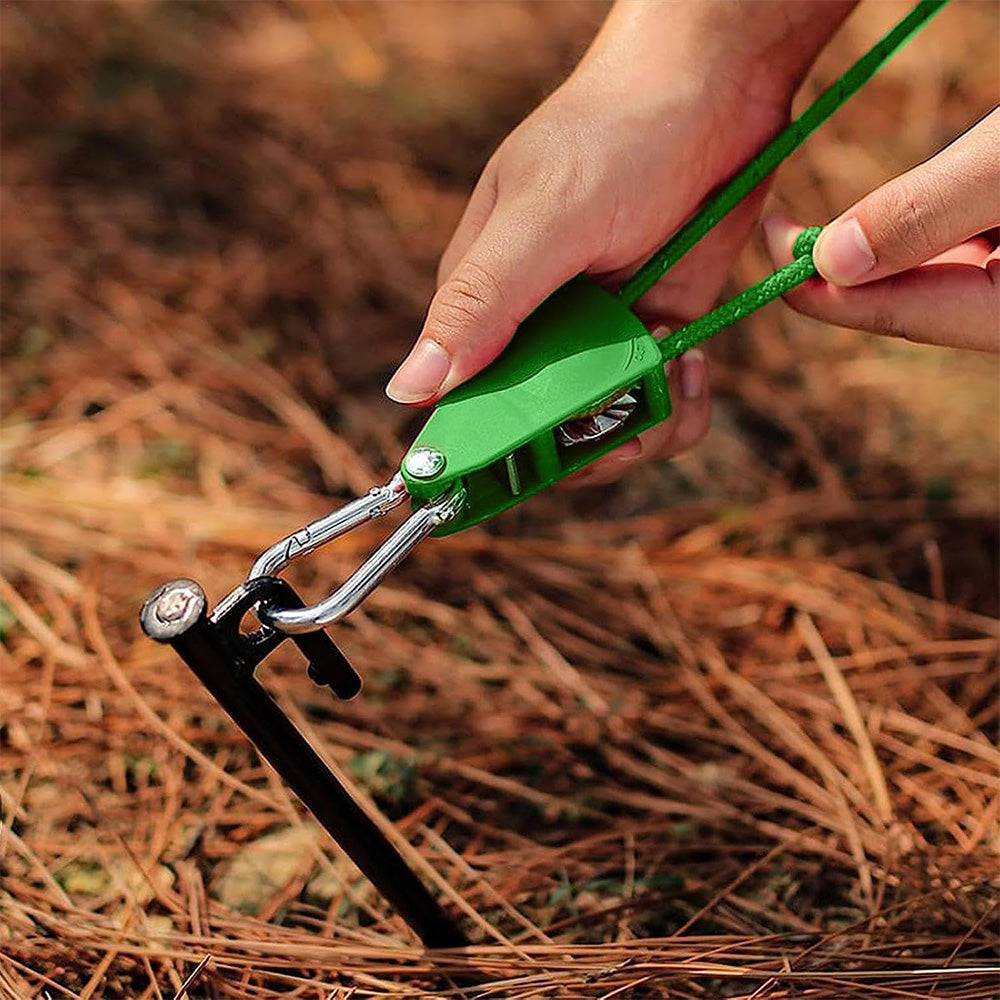 Portable Adjustable Fix Tent Pulley Camping Rope Quick Setup Outdoor Guy Lines For Canopy Kayak