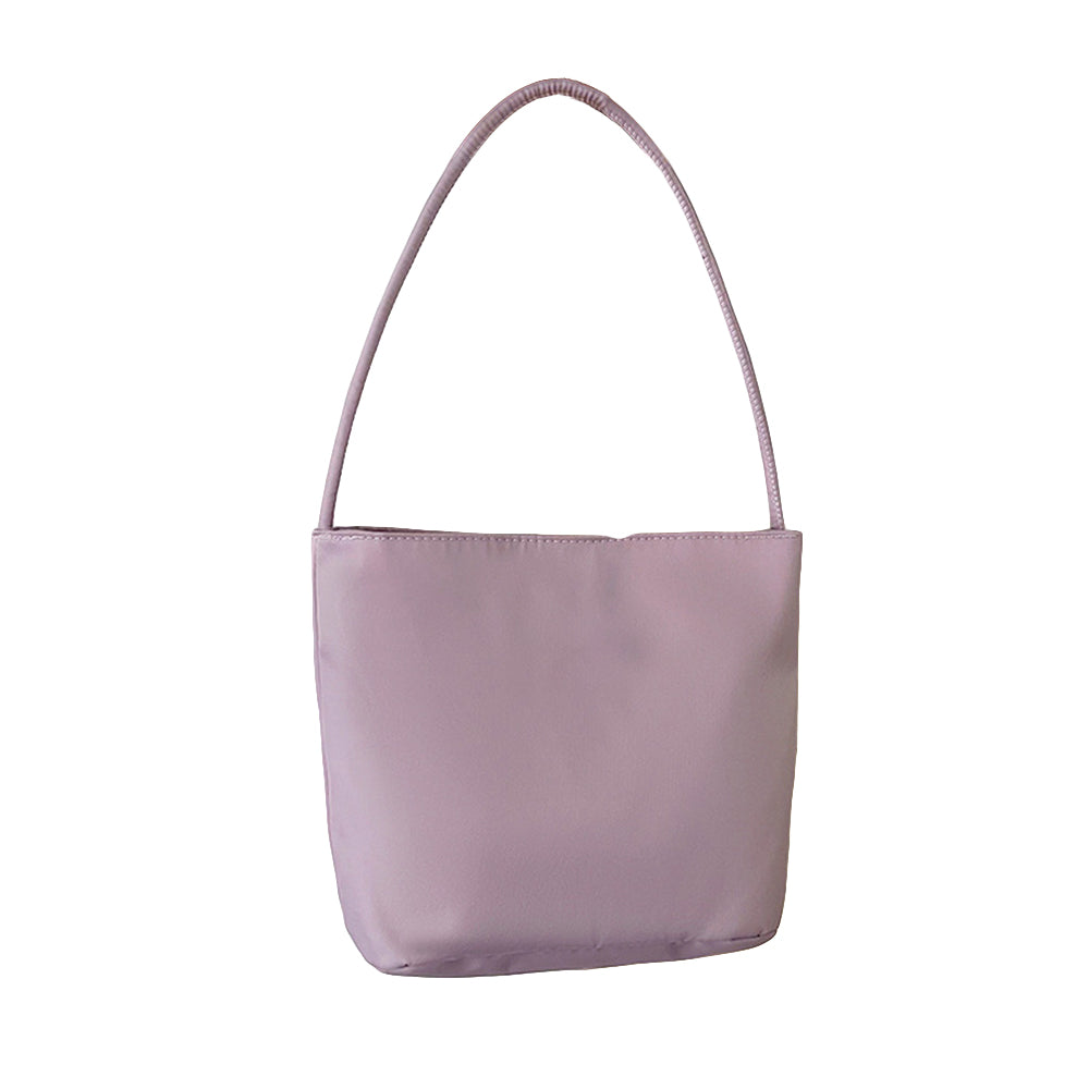 Nylon Bucket Bag Casual Lightweight Handbag Shoulder Tote for Women