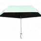 Black Coated Compact Folding Umbrella Lightweight Portable Pocket Umbrella