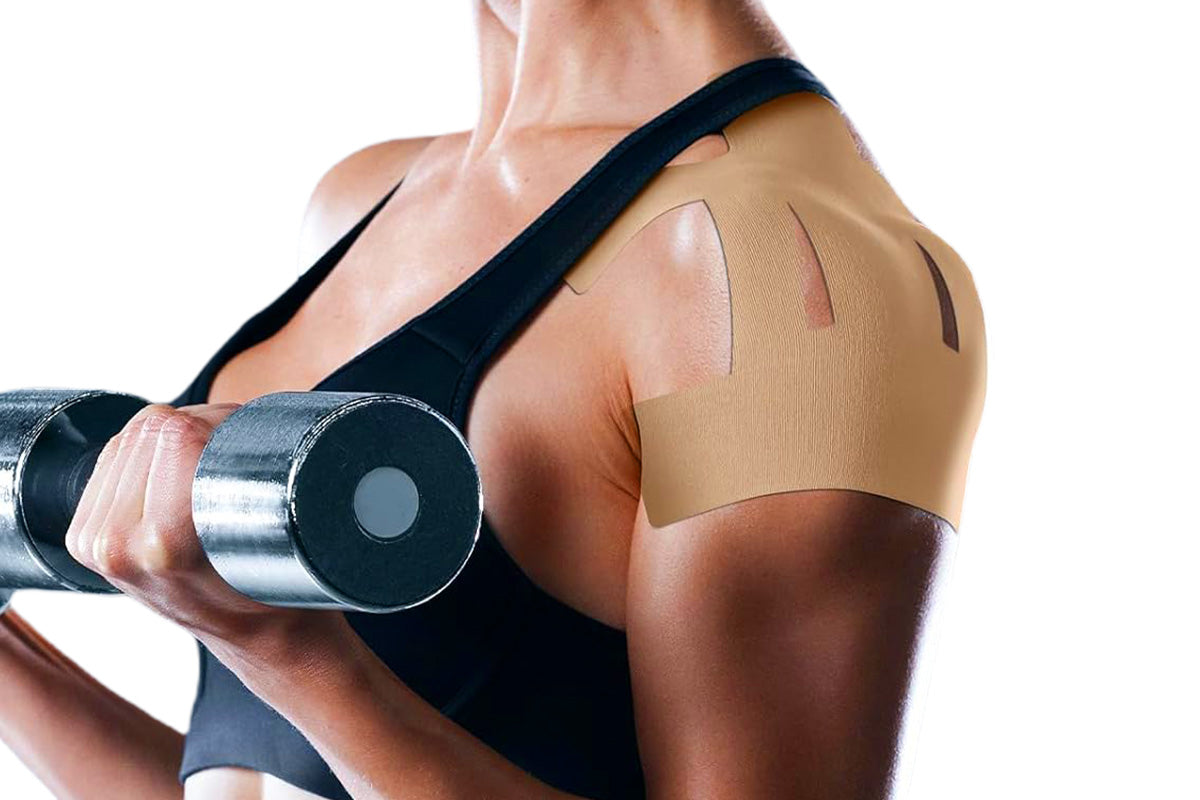 20PCS Kinesiology Tape For Shoulder Precut Enhance Elastic Sports Tape For Shoulder Support -Cuticolor