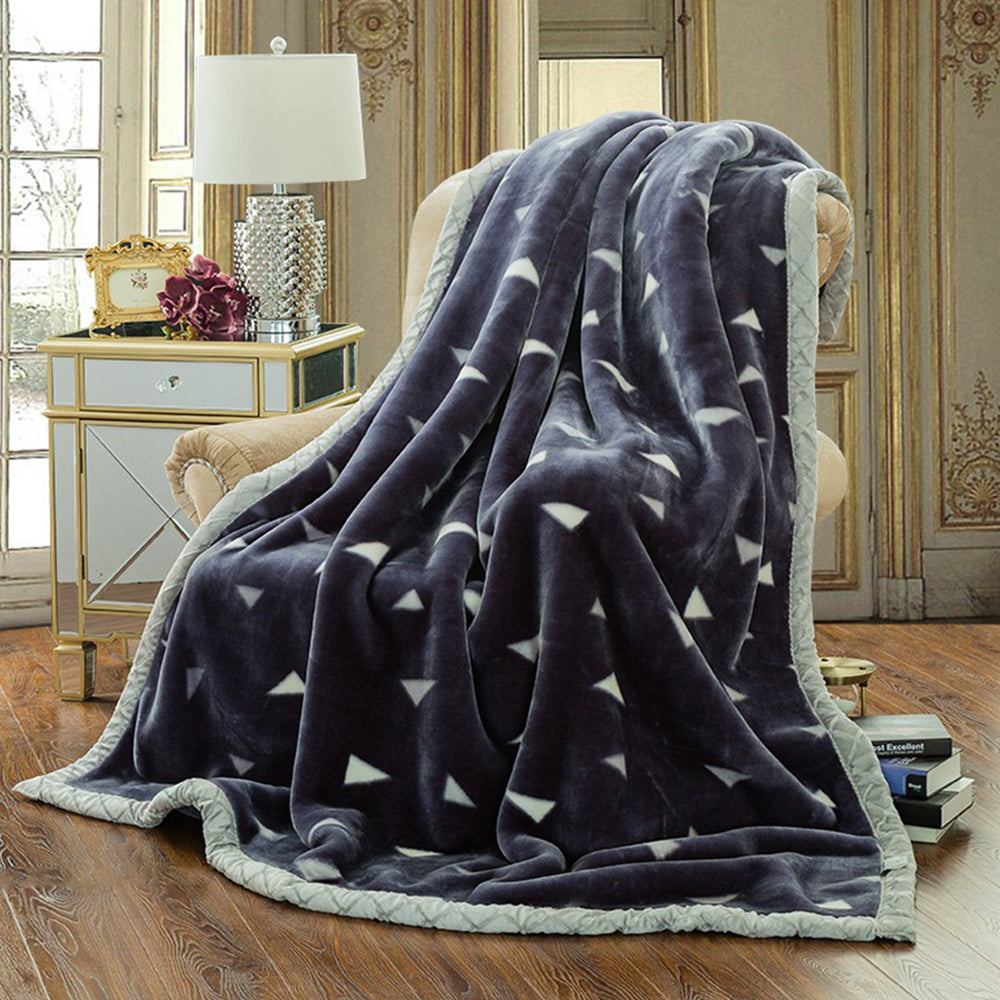 Double Layer Winter Warm Soft Raschel Blanket