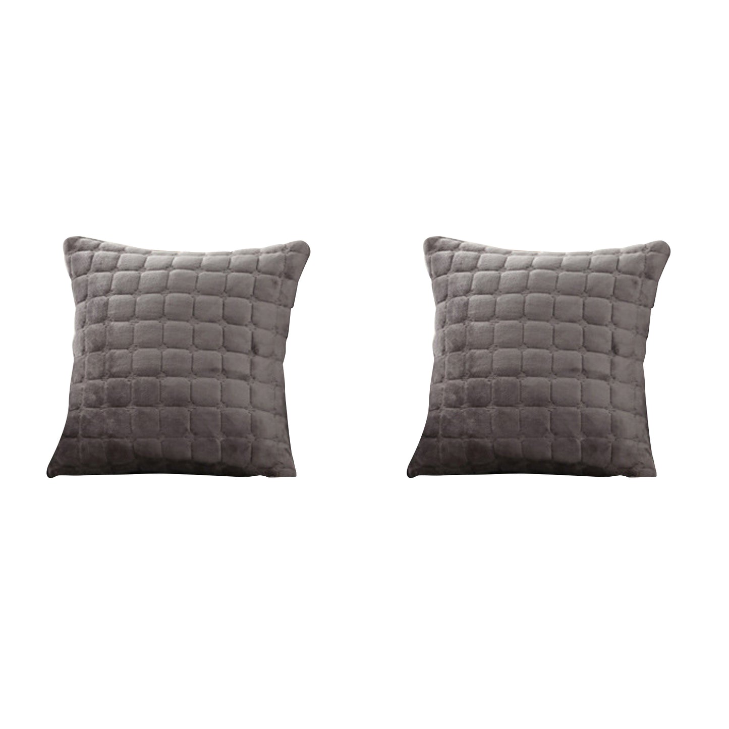 2Pcs Flannel Non-Slip Thickened Sofa Cushion Cover-Pillowcase