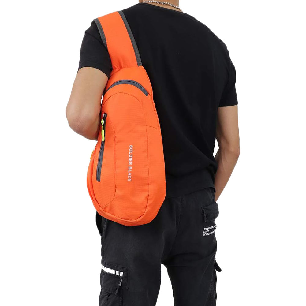 Crossbody Sling Backpack Zipped Chest Bag Outdoors Hiking Bag