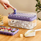Ice Cube Tray with Lid and Bin for Freezer 64Pcs Ice Cube Mold