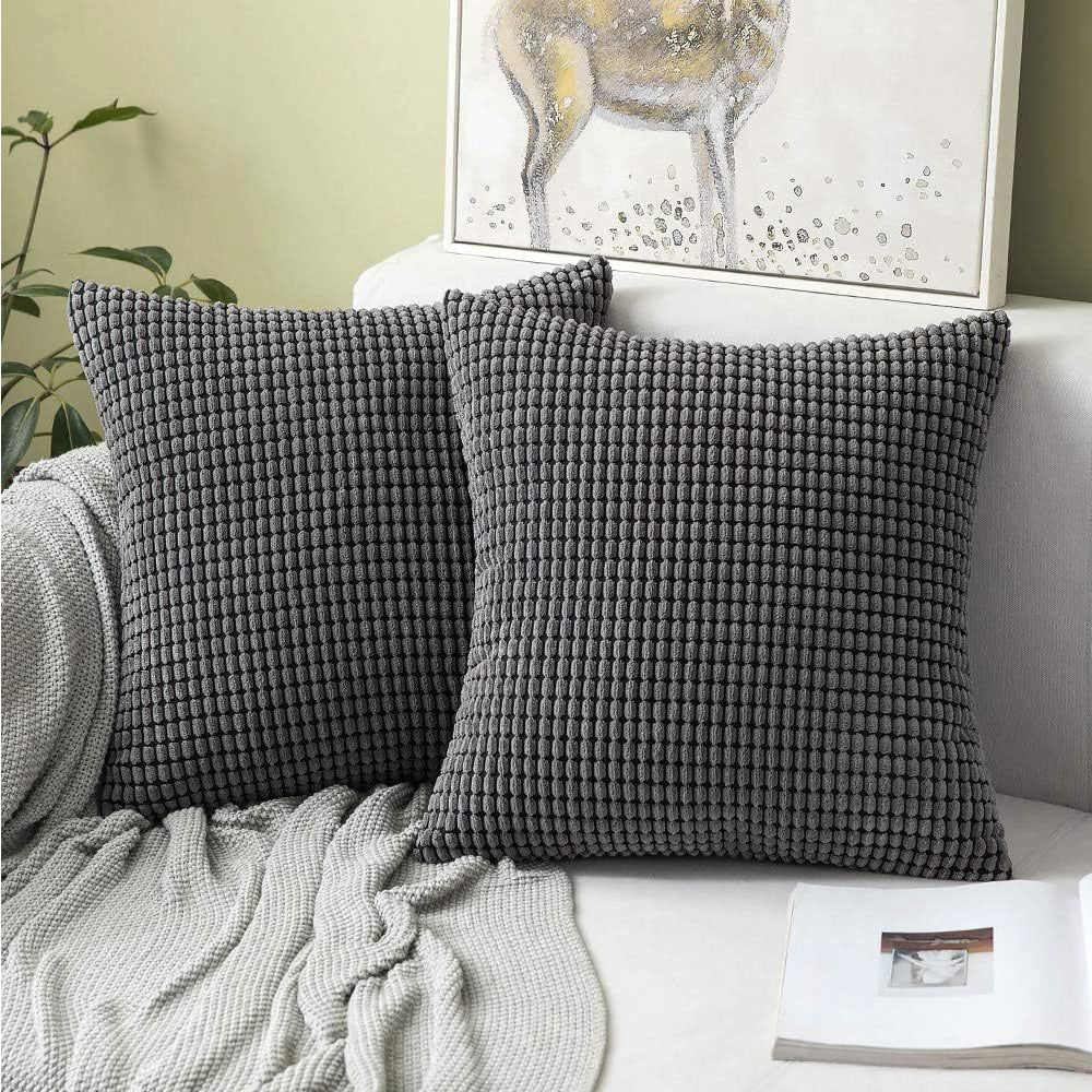 2Pcs Corduroy Lounge Cushion Cover