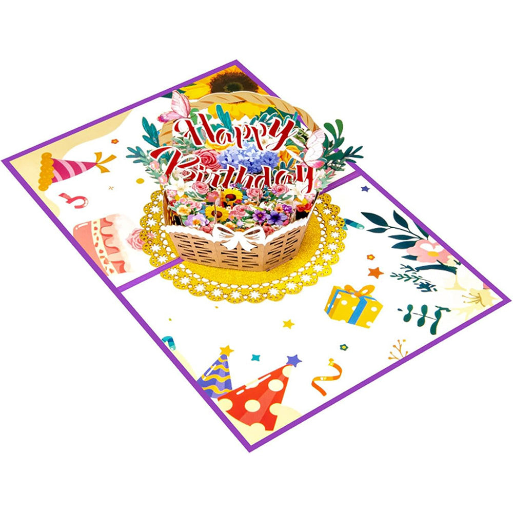 3D Pop Up Happy Birthday Card with Envelope