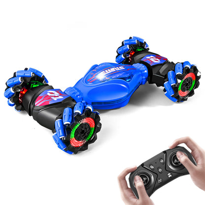 2.4GHz RC Stunt Car Toy With Light Music Xmas Gift Drift Twist Car Toy