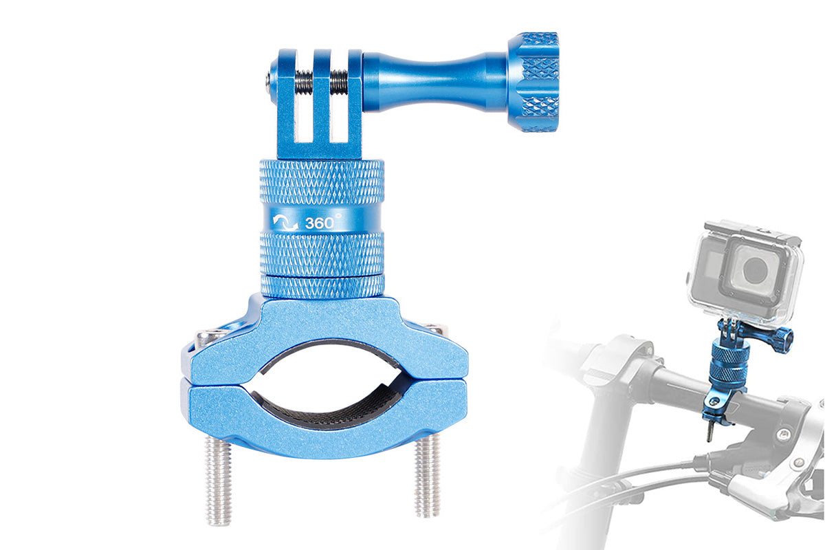 Aluminum Bike Handlebar Mount 360-degree Bicycle Mount for GoPro Hero 13 12 11