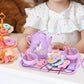 Pretend Play Tea Party Set with Dessert and Carrying Case for Role Play