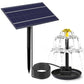 4W 3 Tiered Multifunctional Solar Bird Bath Fountain for Courtyard Patio Balcony