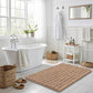 Chenille Fabric Bathroom Rugs Mat With Non Slip Rubber Backing Home Decor Accessories