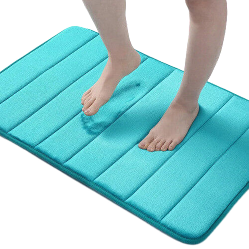 3Pcs Coral Fleece Bathroom Mat Anti Slip Toilet Rugs Fast Absorbent