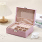 Jewellery Organiser Case Box Holder Storage Earring Ring Display with Lock and Key