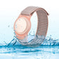 2PCS Soft Nylon Wristbands for Airtag Adjustable Bracelet for Airtag for Little Ones Adults-Pink