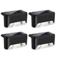 4Pcs LED Solar Fence and Step Lights for Outdoor Garden Stairs and Deck