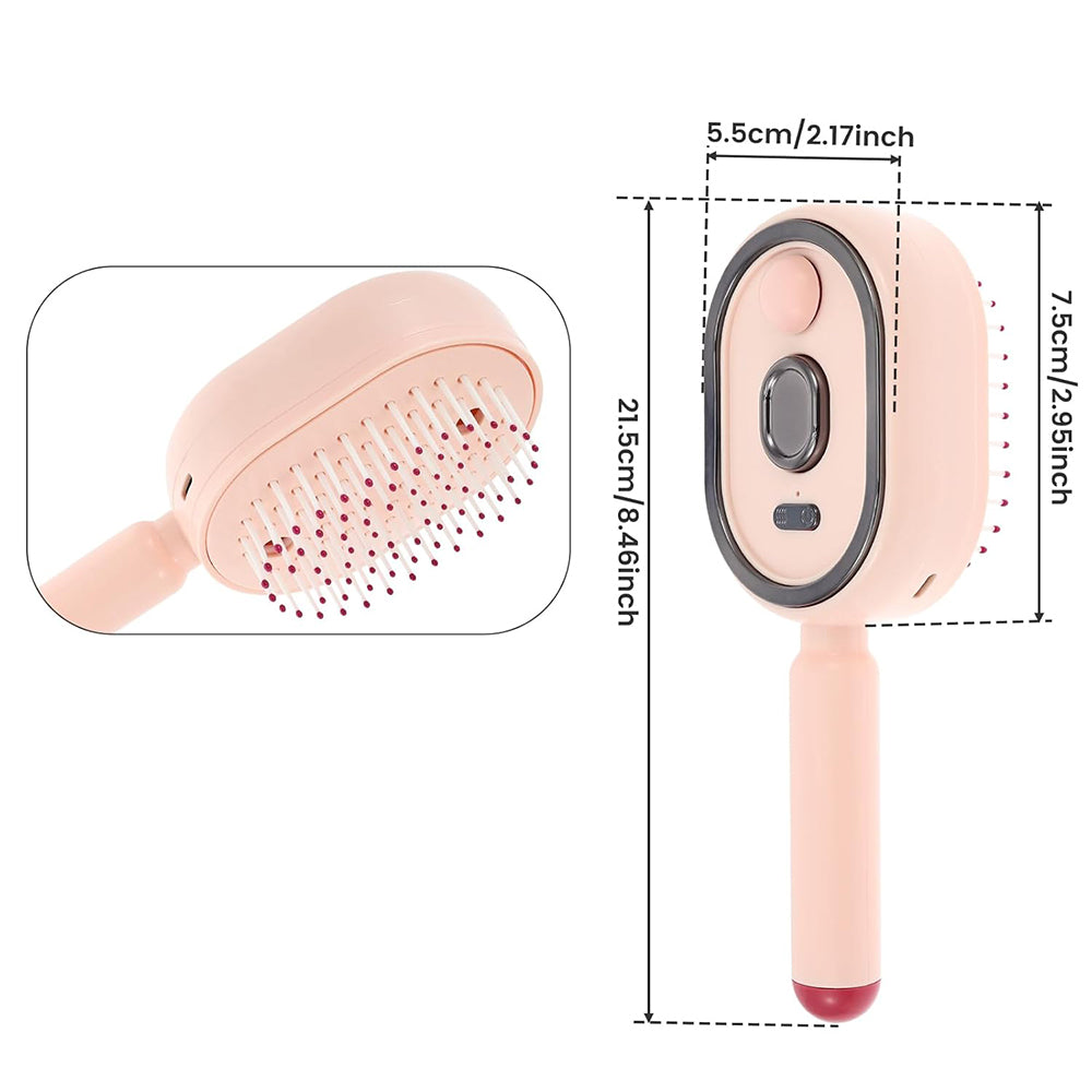 Electric Steam Hair Brush Mist Spray Cushion Comb