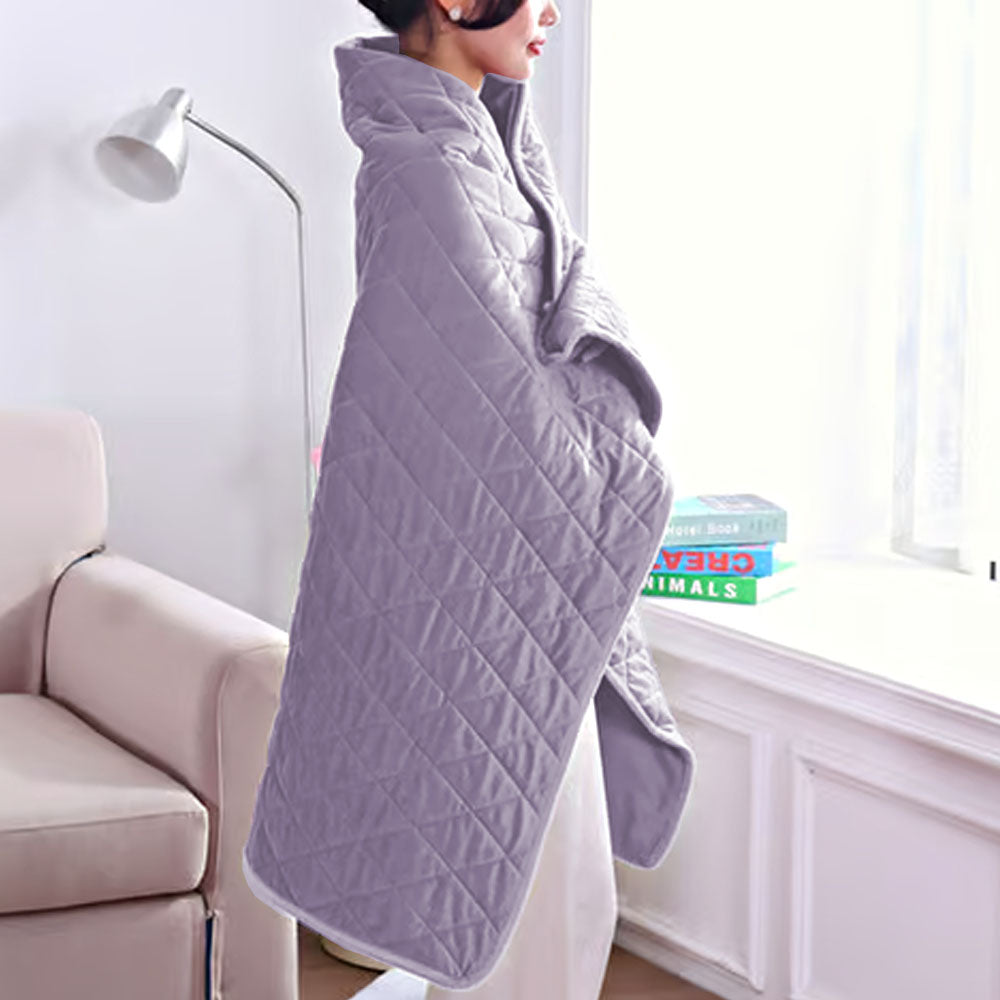 140x100cm USB Plug Electric Heated Shawl Blanket with 3 Heating Levels