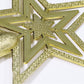 Christmas Ball Ornaments Christmas Tree Decoration-Gold and Tree Top Star and Letter Plaque