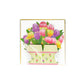 Pop-up 3D Flower Bouquet Greeting Card for Mother's Day-Tulips