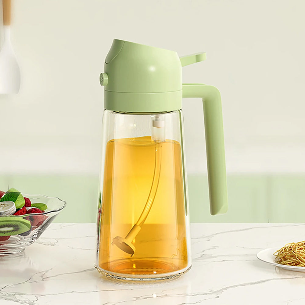 2-in-1 470ML Olive Oil Dispenser and Oil Sprayer