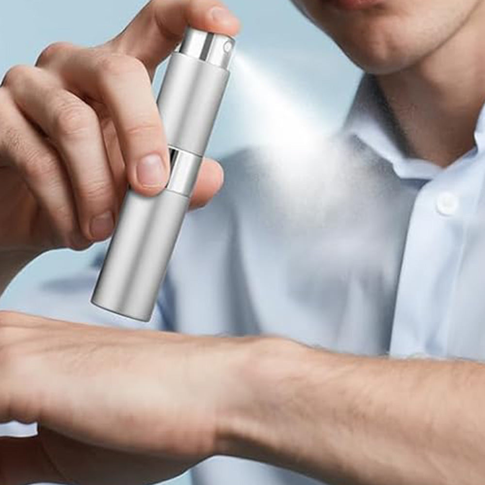 8ml Perfume or Cologne Travel Refillable Spray Bottle Portable Twist-Up Dispenser