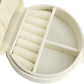 PU Leather Mini Travel Jewelry Storage Box for Earring Necklace