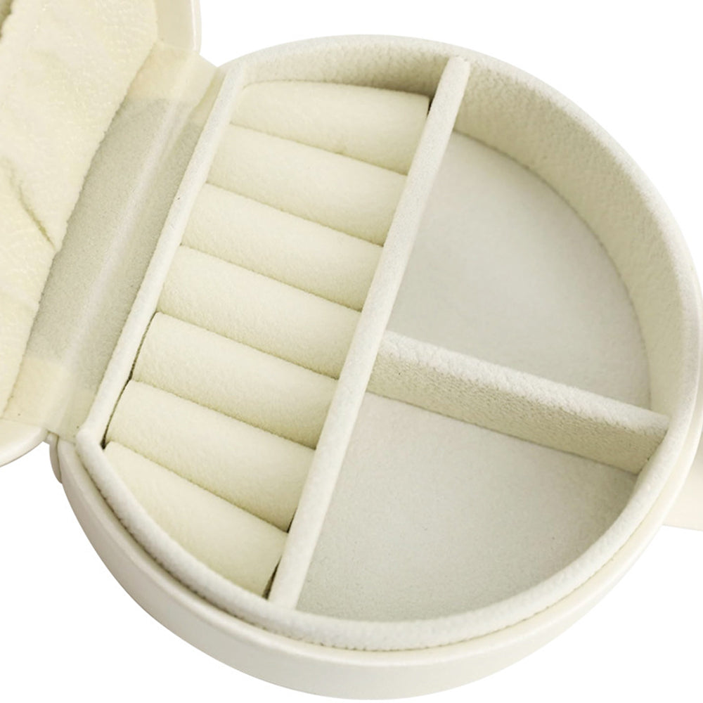PU Leather Mini Travel Jewelry Storage Box for Earring Necklace