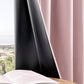 Blackout Curtain Panel with Black Liner Heat & Light Blocking Drapes