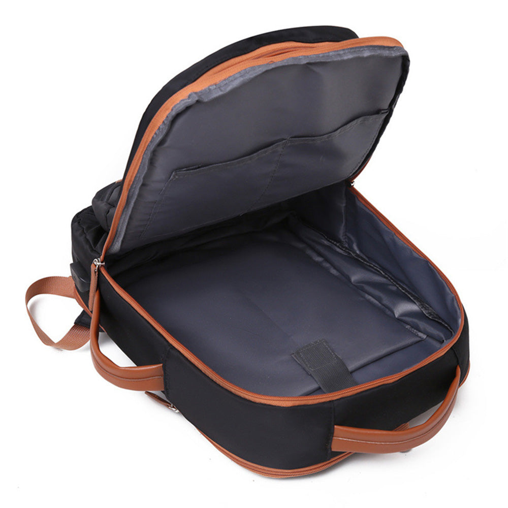Expandable 26L Commuter Backpack - Water-Resistant Laptop Bag with USB Port