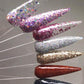 100 PCS Clear Nail Swatch Sticks with Ring Nail Art Swatch Set for Polish Display