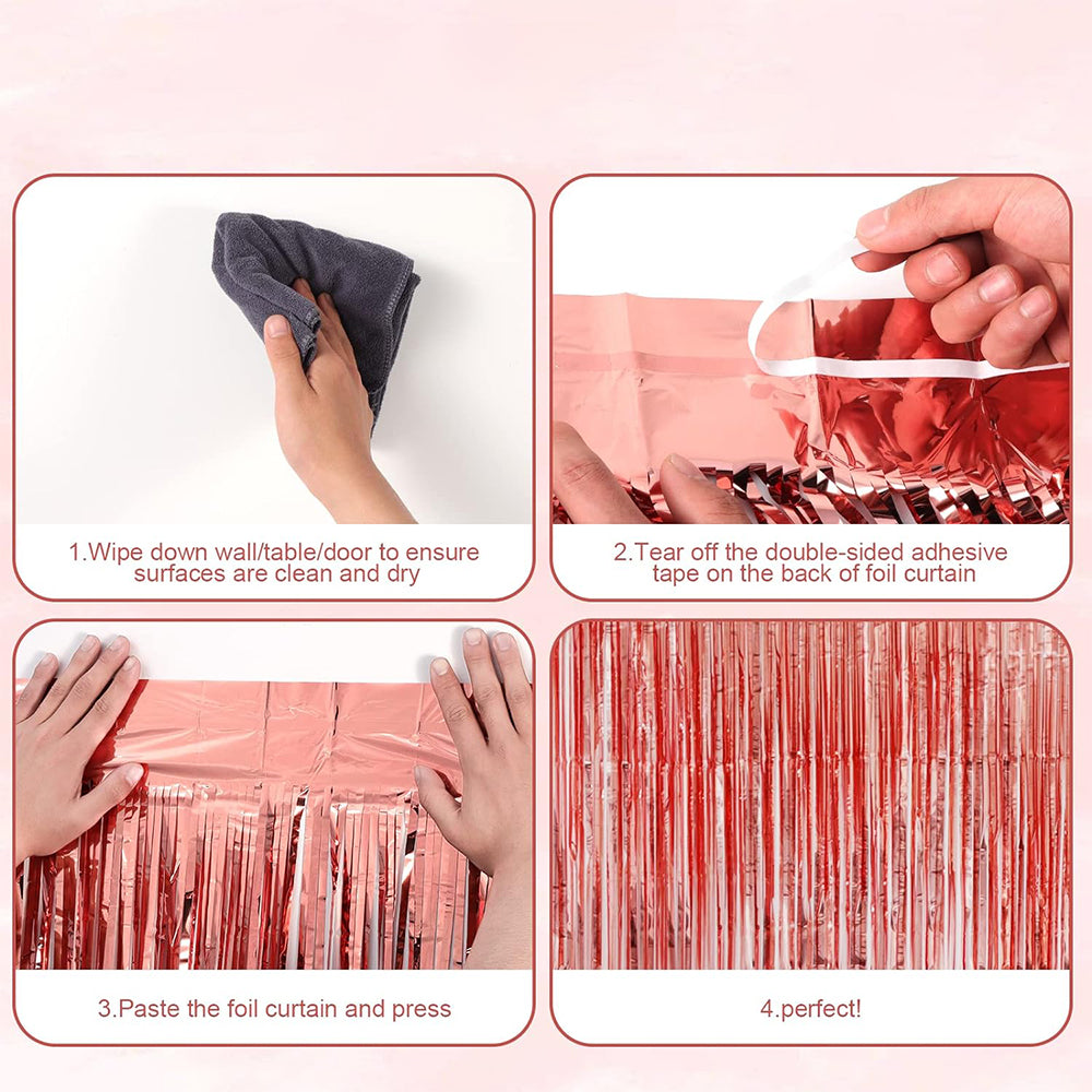 6Pcs 2M Fringe Backdrop Party Decoration